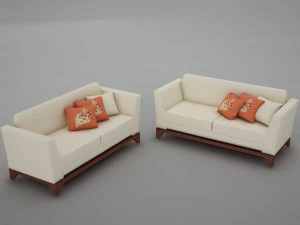 sofa pool modern tropic 3D Model