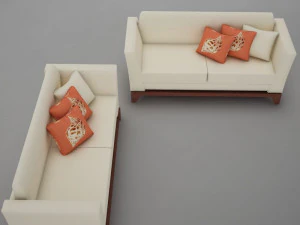 sofa pool modern tropic 3D Model