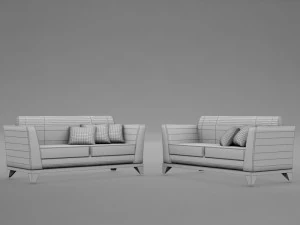 sofa pool modern tropic 3D Model
