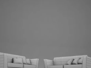 sofa pool modern tropic 3D Model