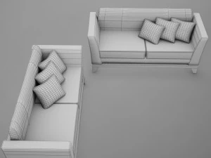 sofa pool modern tropic 3D Model