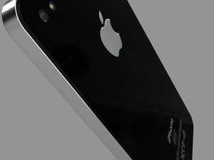 low cost high def iphone 4g black white Modelo 3D
