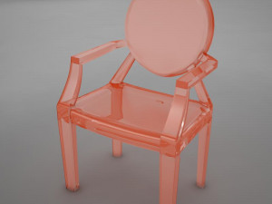 ultra moder plastic club chair 3D Model