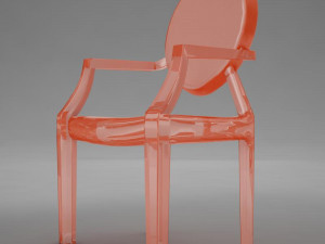 ultra moder plastic club chair Model 3D