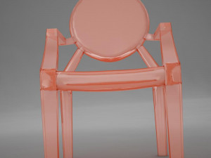 ultra moder plastic club chair Model 3D