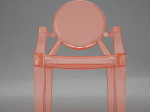 ultra moder plastic club chair Model 3D