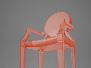 ultra moder plastic club chair Model 3D