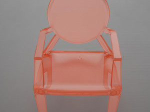 ultra moder plastic club chair Model 3D