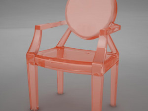 ultra moder plastic club chair Model 3D