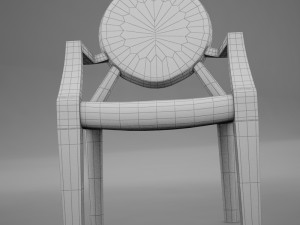 ultra moder plastic club chair Model 3D