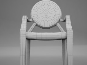 ultra moder plastic club chair Model 3D