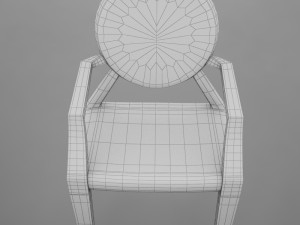 ultra moder plastic club chair Model 3D