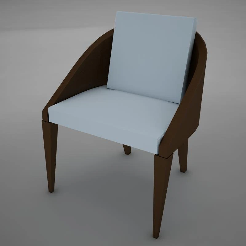 cadeira moderna cl&aacute;ssica Modelo 3D .c4d .max .obj .3ds .fbx .stl .blend 