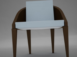 clasic modern chair 3D मॉडल