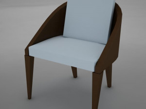 clasic modern chair 3D मॉडल