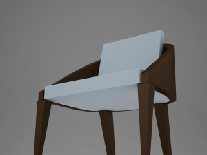 clasic modern chair 3D मॉडल