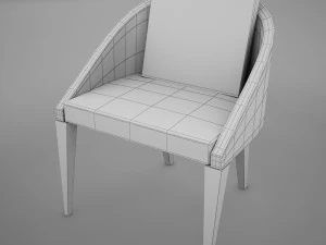 cadeira moderna cl&aacute;ssica Modelo 3D
