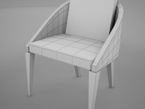 clasic modern chair 3D मॉडल