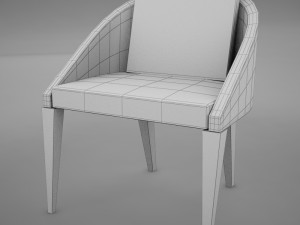 clasic modern chair 3D मॉडल