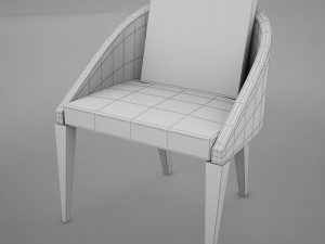 clasic modern chair 3D मॉडल
