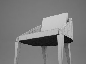 clasic modern chair 3D मॉडल