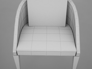 clasic modern chair 3D मॉडल