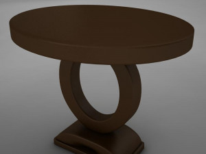 wood dining room buffet table 3D Model