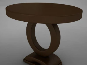 wood dining room buffet table 3D Model