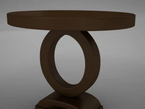 wood dining room buffet table 3D Model