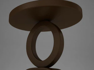 wood dining room buffet table 3D Model
