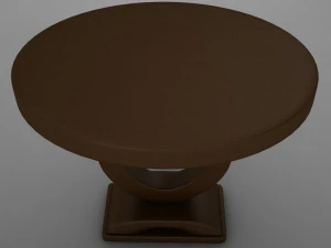 wood dining room buffet table 3D Model