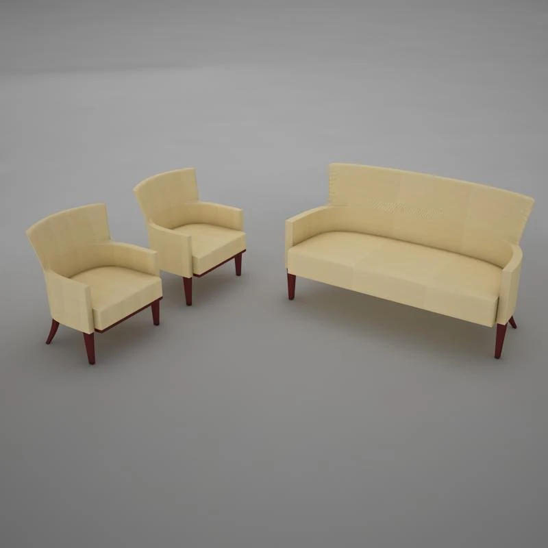 sofas living 2 3D Model .c4d .max .obj .3ds .fbx .stl .blend 