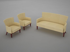 sofas living 2 3D मॉडल