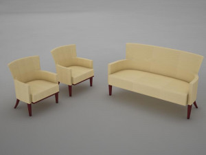 sofas living 2 Modelo 3D