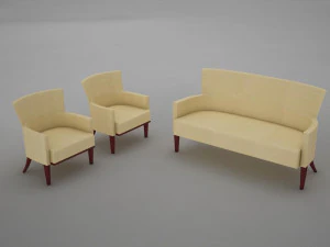 sofas living 2 3D Model