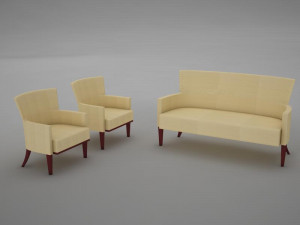 sofas living 2 Modelo 3D