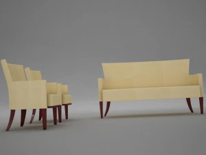 sofas living 2 3D Model