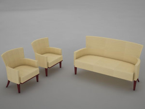 sofas living 2 Modelo 3D