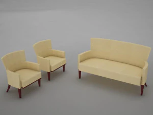 sofas living 2 3D Model