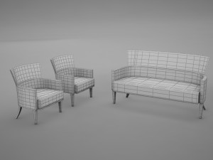 sofas living 2 Modelo 3D