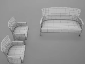 sofas living 2 3D Model
