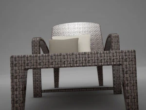 sofa chair 3 modern tropic 3D Model