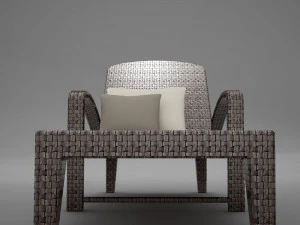 sofa chair 3 modern tropic 3D Model