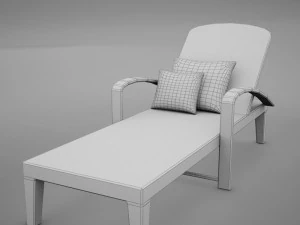 sofa chair 3 modern tropic 3D Model
