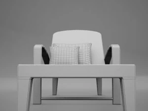 sofa chair 3 modern tropic 3D Model