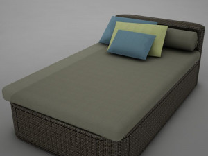 sofa chair 1 modern tropic 3D Model