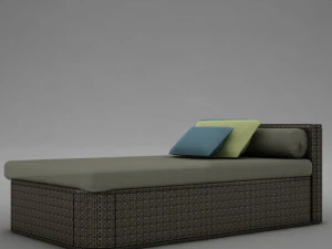 sofa chair 1 modern tropic 3D Model
