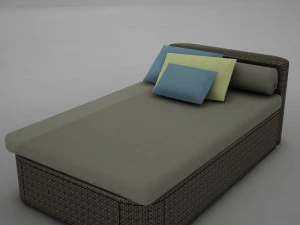sofa chair 1 modern tropic 3D Model