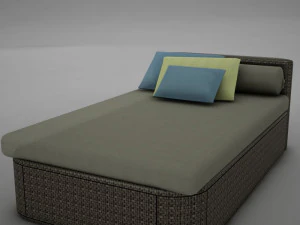 sofa chair 1 modern tropic 3D Model