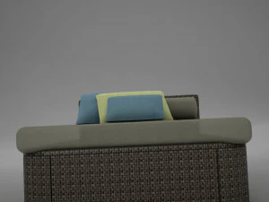 sofa chair 1 modern tropic 3D Model
